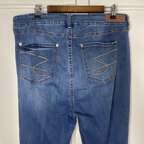 Melissa Mccarthy Seven7 Jeans Womens 20W Blue Stretch Skinny Legging Plus Size - Picture 5 of 5