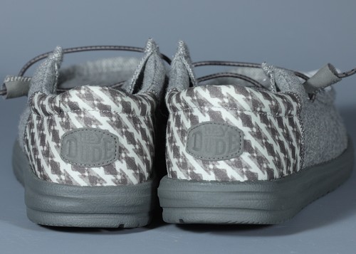 Zapato sin cordones HEY DUDE WALLY FUNK LANA GRIS ligero para hombre talla M12 - Imagen 3 de 3