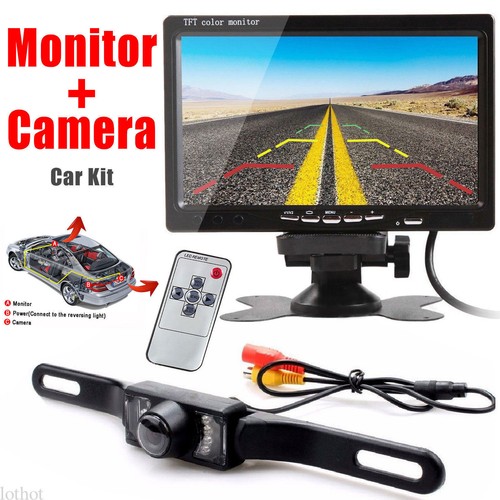 Caravan Bus Truck Van IR Reverse Backup Rear View Camera + 7" HD Screen Monitor - Picture 4 of 24