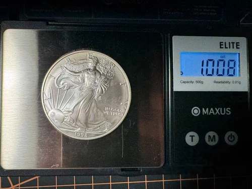 1998 American Silver Eagle $1 Coin 1 oz .999 Fine Silver BU US ASE