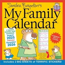 Sandra Boynton's 17-Month 2025-2026 My Family Wall Calendar (Calendar)