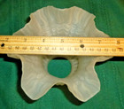 Vintage~Patterned Light Shade/Ruffled Edge Frosted Satin Glass~Replacement — photo 4