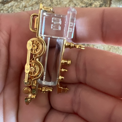 Swarovski Crystal Memories Classics Miniature Train/Gold Accents - Picture 4 of 5