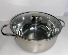 Wolfgang Puck 5 Qt Dutch Oven 18-10 Stainless Steel Stock Pot Lid Rust Resistant