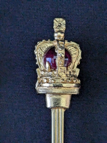 The Royal Collection 22K Gold Plated Tea Spoons & Jam Spreader English Country 1 - Picture 6 of 7