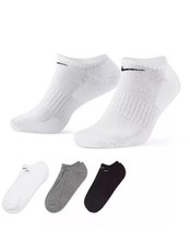 Men's Nike 3-Pack Everyday Cushion No-Show Training Socks Multicolor