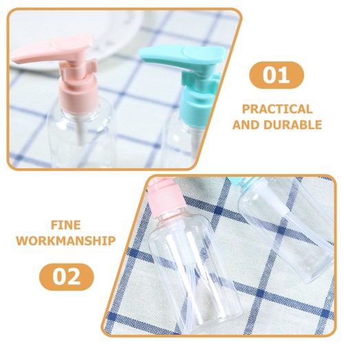 6 Pcs Lotion Bottle Moisturizer Pump Travel Liquid Dispenser Small Bottles - Picture 4 of 12
