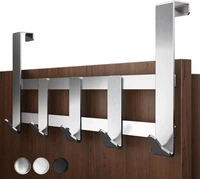 Premium TüRgarderobe Zum EinhäNgen, 304 Edelstahl Kleiderhaken FüR TüR, TüRschut