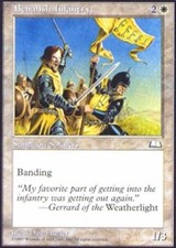 Benalish Infantry HP, English MTG Weatherlight