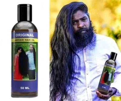 Natural Adivasi Bhringraj Herbal Hair Oil 50 ml Made With Pure Ayurvedic Herbs