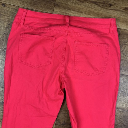 Crown & Ivy Women PETITE Sz 4 P Hot Pink Skinny Pants *Read - Picture 9 of 9