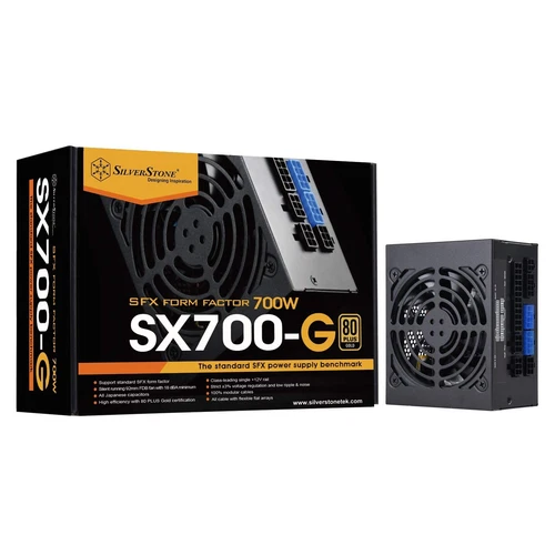 SST-SX700-G 700W SFX Fully Modular 80 Plus Gold PSU with Improved 92mm Fan an...