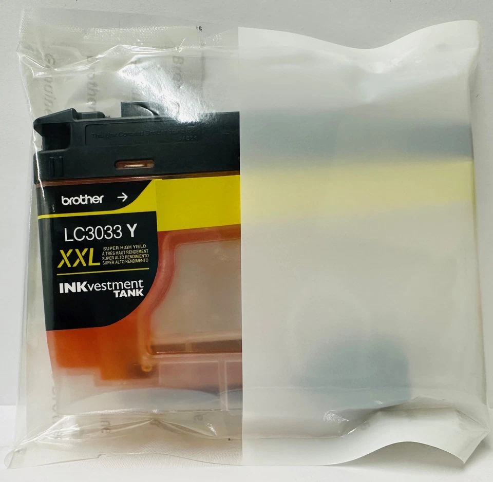 Новые подлинные желтые чернильные картриджи Brother LC3033XXL 2026 - Изображение 2 из 2