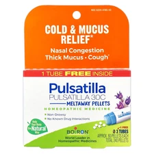 Pulsatilla, Meltaway Pellets, 30C, 3 Tubes, 80 Pellets Each