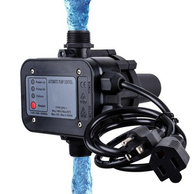 MARSTEK IP65 Automatic Water Pump Controller，Water Pressure Switch Black 