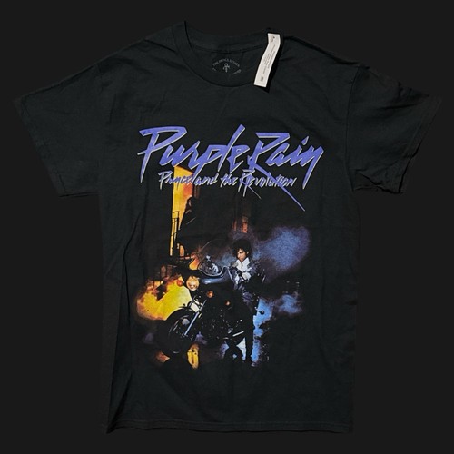 Prince And The Revolution lila Regen Grafik T-Shirt Baumwolle Herren Gr. Small schwarz - Bild 1 von 3