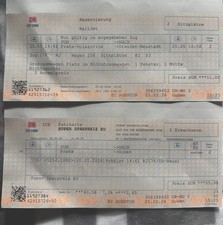 Db Ticket 2.Kl 2 Erwachsene Praha nach Guben (20.05) Inkl. Sitzplatzreservierung