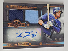 Kevin Kiermaier 2017 Topps Museum Collection 31/50 Autograph Dual Jersey #DRA-KK