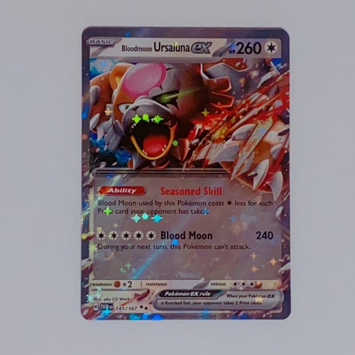 Pokémon Card Bloodmoon Ursaluna EX 141/167 Twilight Masquerade - Near Mint