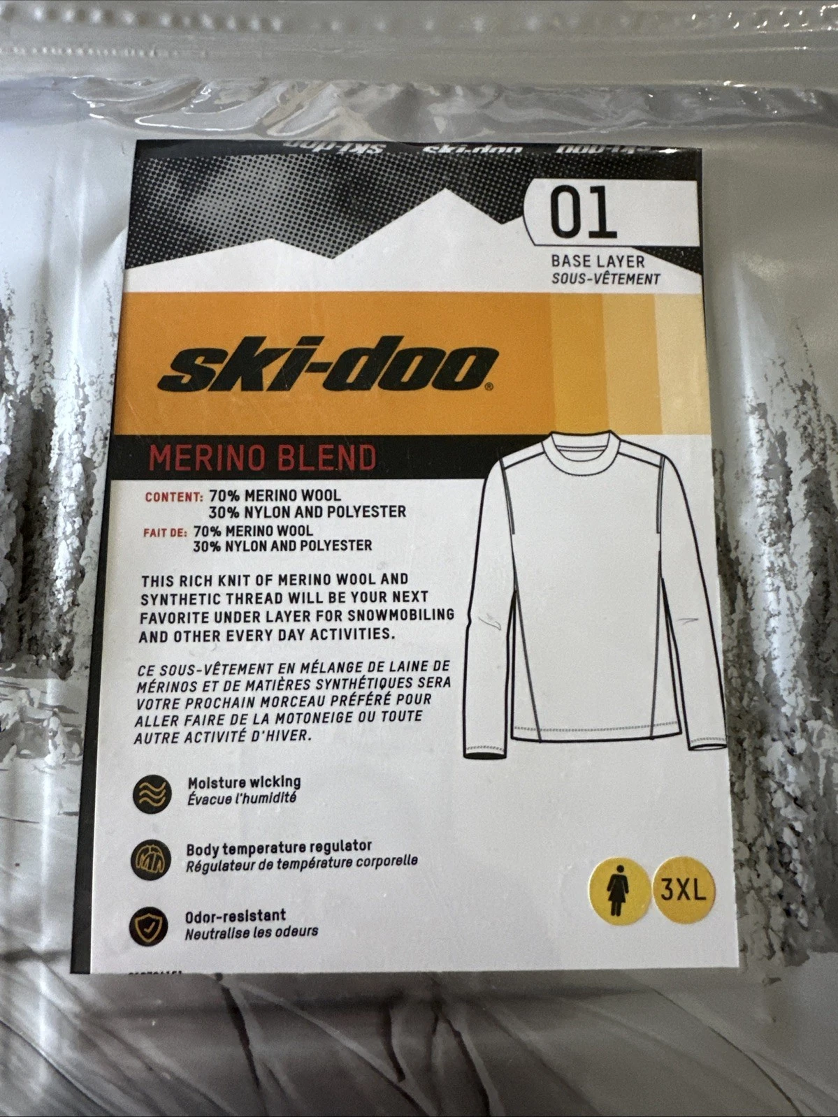 Ski Doo Merino Base Layer(Top) Ladies 3xl
Opens in a new window or tab