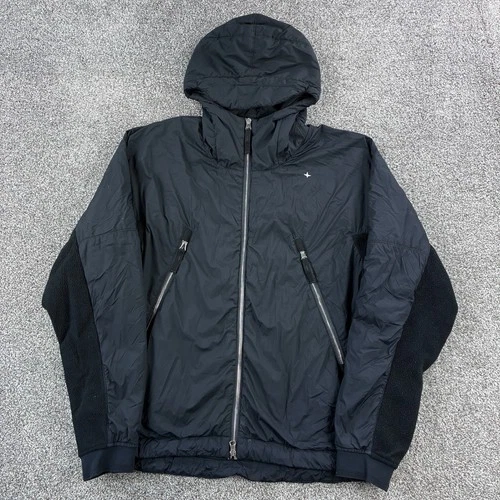 Stone Island Stellina Jacket Mens M Black Skin Touch Nylon-TC Polartec Alpha video thumbnail