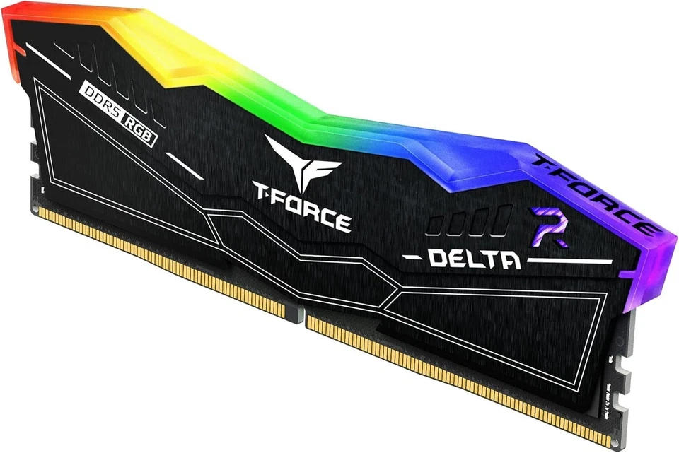 TeamGroup Delta RGB 32GB (2x16GB) 288-Pin PC RAM DDR5 6000 CL38 PC5-48000 Black - Image 2 of 3