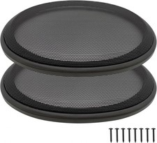 6" x 9" Speaker Grill Covers, Car 6" x 9" - 2Pcs, Black
