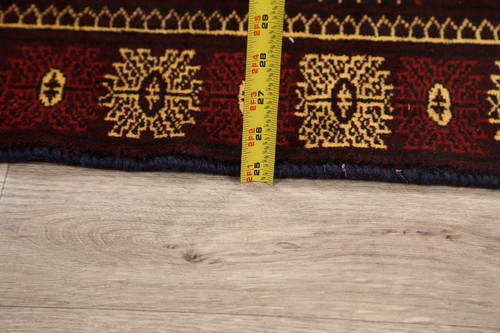 Nomadic Style Geometric Bokhara Oriental Accent Rug 4x6 ft Hand-knotted Wool - Picture 16 of 17