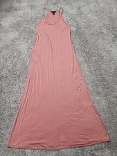 Forever 21 Maxi Dress Womens S Pink Racerback Sleeveless Long Casual Boho Summer