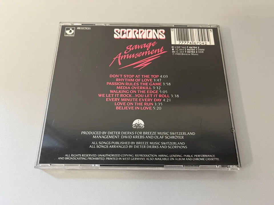 Scorpions – Savage Amusement - CD © 1988 - Passion Rules The Game,Rhythm Of Love - Bild 3 von 3