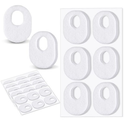 WILLBOND 30 Pcs Callus Pads Soft Felt Callus Oval Shape Corn Pads for Bottom of