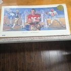 Joe Montana Autographed Lithograph MC Collectibles 49ers Chiefs Notre Dame
