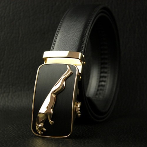 Jaguar automatic buckle genuine leather strap men belt - Picture 5 of 5