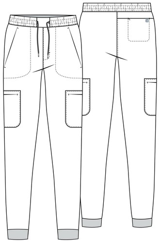 Cherokee Scrubs Men's Drawstring Jogger Pant CK132A NAV Navy Free Shipping - 第 5/5 張圖片