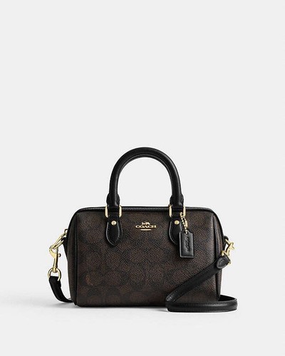 Bolso Bandolera Coach Mini Rowan Nuevo con Etiquetas en Lona Signature CW329 - Imagen 10 de 12
