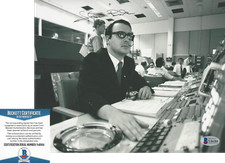 STEVE BALES NAS APOLLO 11 FLIGHT CONTROLLER SIGNED 8x10 PHOTO 2 BECKETT COA BAS