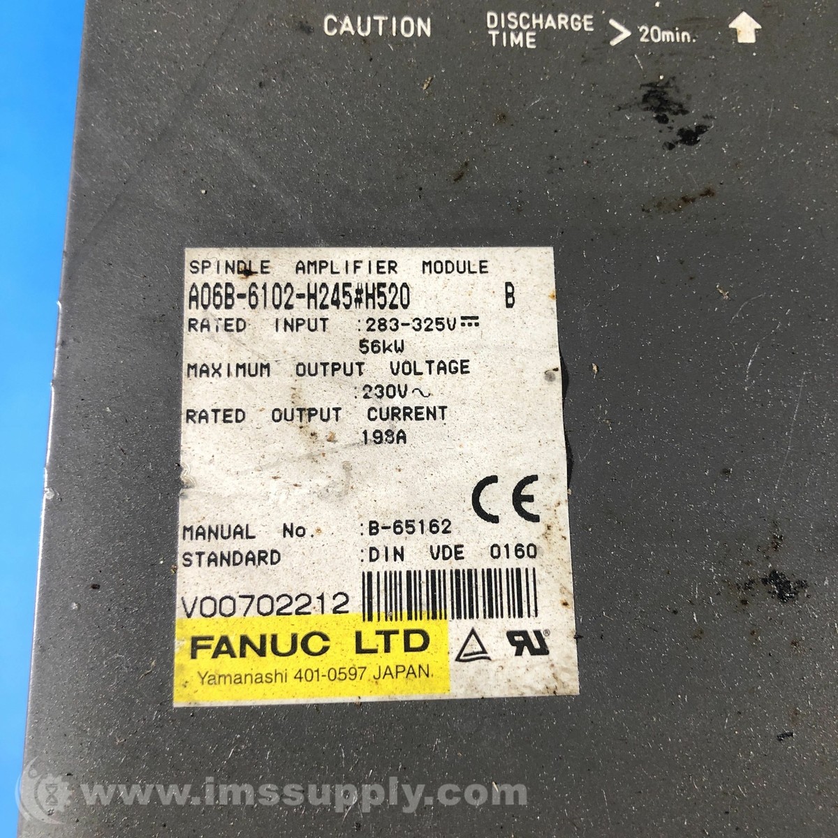 Fanuc A06B-6102-H245#H520 Spindle Drive Amplifier USIP | eBay Fanuc A06B-6102-H245#H520 Spindle Drive Amplifier USIP | eBay