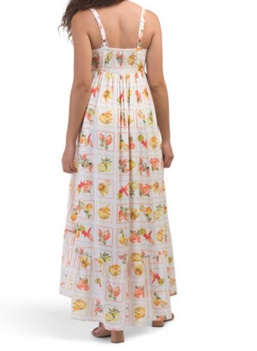 Paper Heart Womens Spring Summer Dress Sz XS Fruits Floral New - 第 2/5 張圖片