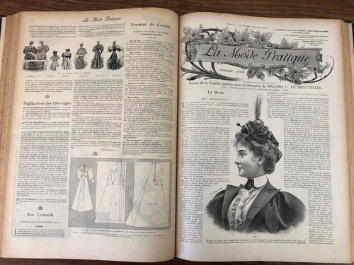 52 x Revues LA MODE PRATIQUE illustrée 1894 Bon état et COMPLETE - Picture 19 of 21