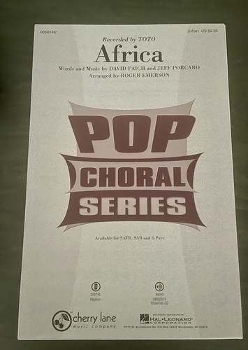 Africa Recorded by TOTO Music Score