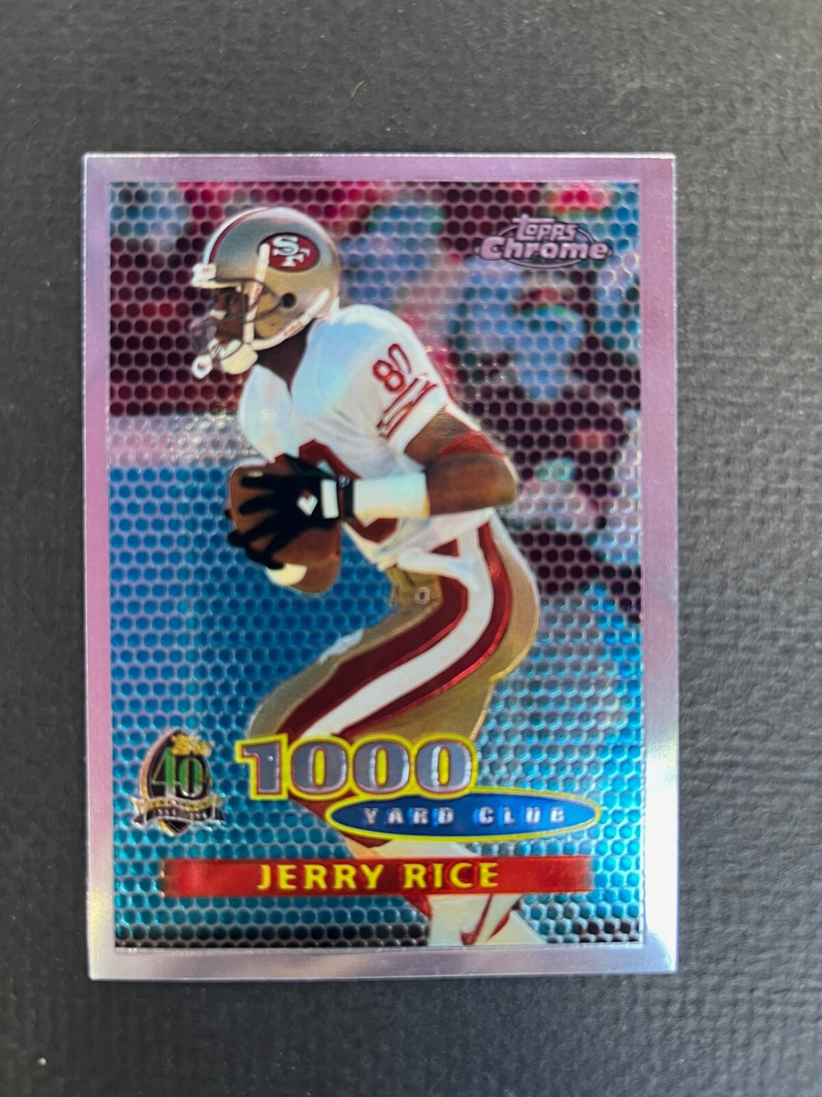 "Pack Fresh" 1996 Topps Chrome #91 JERRY RICE / 49ers / HOF / Miss Valley State
