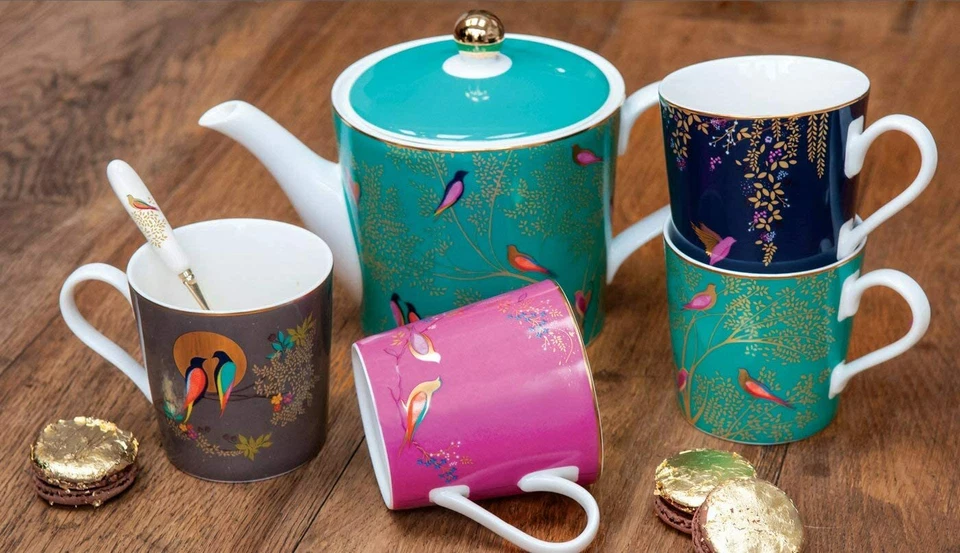 Tetera Portmeirion Sara Miller 2 Pintas, Colección Chelsea Londres - Verde Foto 4 de 4