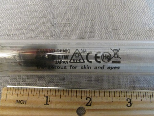 Sankyo Denki Germicidal Ultraviolet Lamp G6T5/NS L/W, 6W, 115V, UV-C Light - Picture 3 of 3