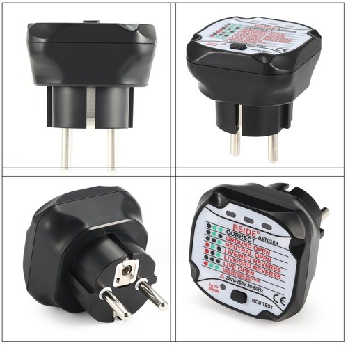 Neu BSIDE AST01 Steckdose Tester profi automatische Prüfstecker EU-Stecker 220V - Bild 9 von 10