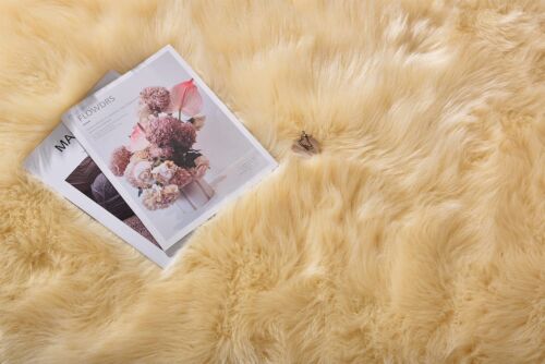 Latepis Faux Fur Sheepskin Area Rugs Soft Shaggy Carpet for Living Room Bedroom - Picture 64 of 219