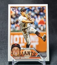 Casey Schmitt Rookie RC 2023 Topps Update Card #US133 San Francisco Giants. rookie card picture