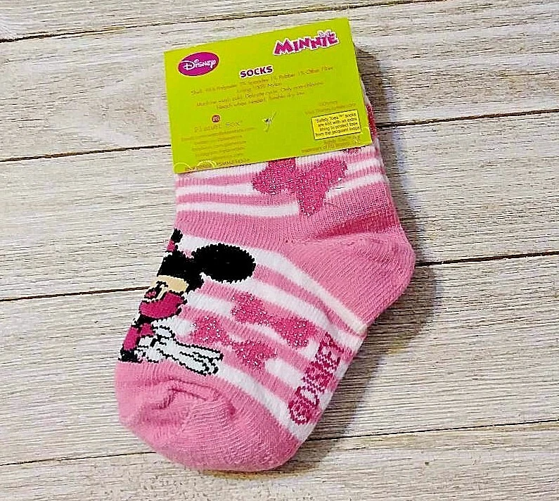 Носки с безопасным носком Minnie Mouse 1 пара для девочек размер 4-5,5 - Изображение 2 из 2