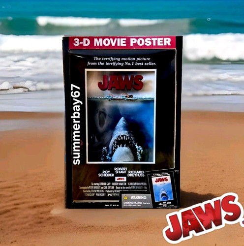 JAWS 1975 Film 3D Poster Kunststatue Steven Spielberg McFarlane Spielzeug SELTEN! - Bild 3 von 8