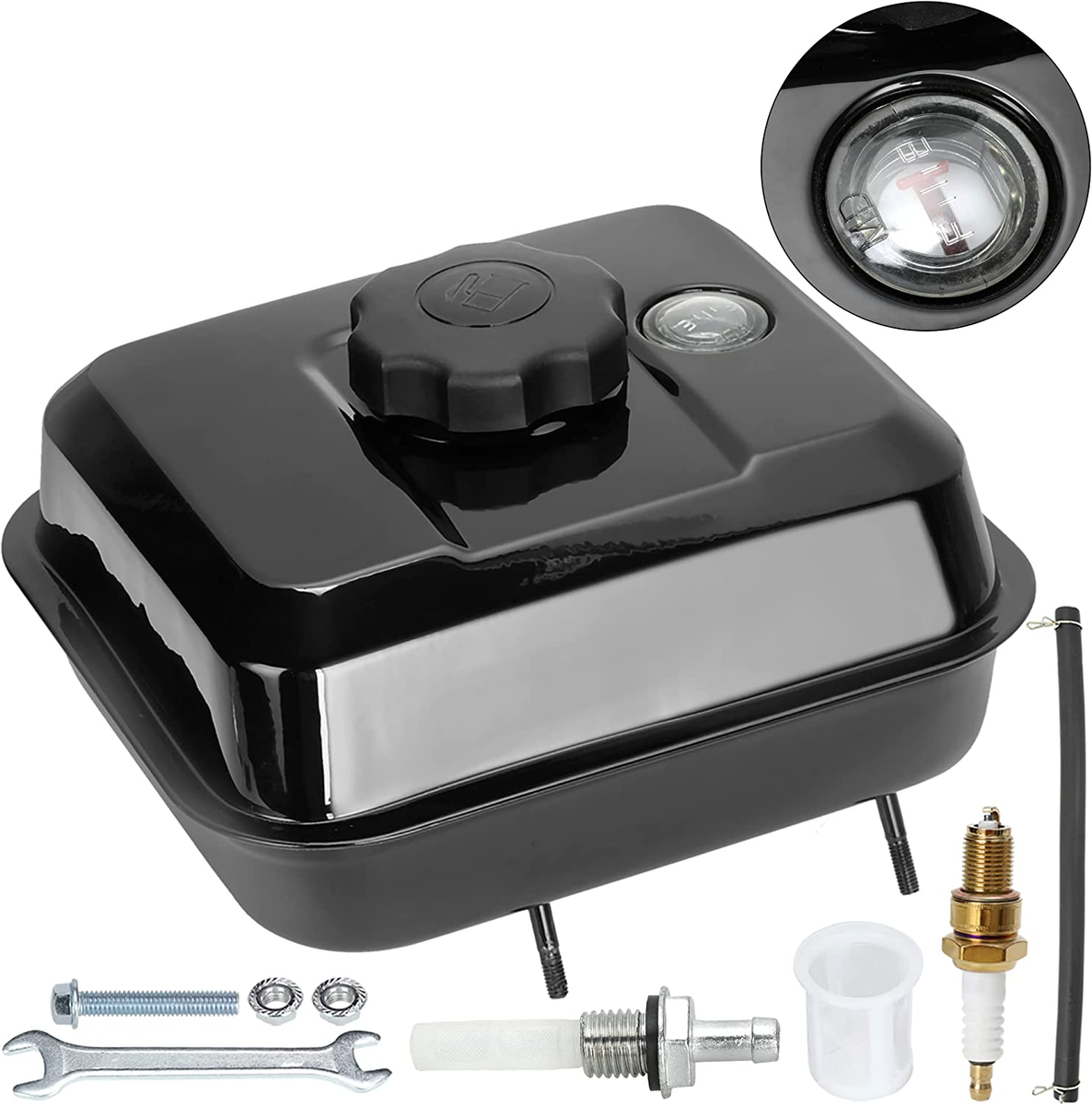 Upgrade Gas Fuel Tank with Fuel Level Gauge for Predator 212Cc