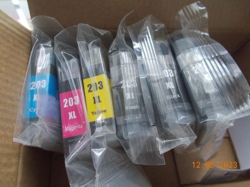 6 Sealed Pkg EZInk LC203XL: 3 Black, 1 each Cyan, Yellow, Magenta for Brother - Picture 6 of 6